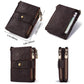 Antimagnetic Leather Wallet – Short Vertical Coin Purse