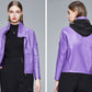 Women’s Korean Style PU Leather Jacket – Chic, Modern & Versatile