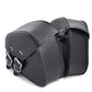 Black PU Leather Luggage Bags Motorcycle Saddlebags Saddle Bags Pouch For