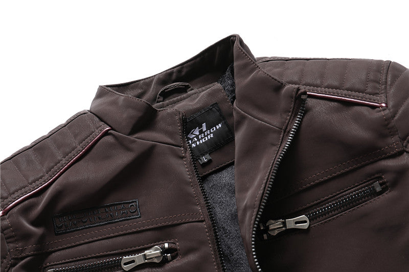 Men’s Fashion PU Leather Jacket & Coat – Stylish, Modern & Versatile