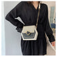 Matte leather shoulder bag