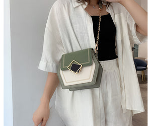 Matte leather shoulder bag