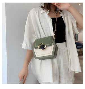 Matte leather shoulder bag