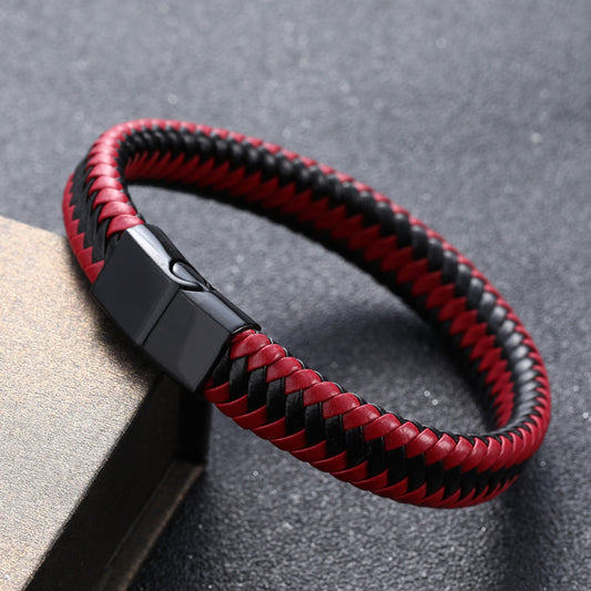 Men’s Genuine Leather Bracelet – Vintage Handmade Style