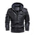 Men's washed leather leather jacket