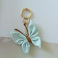 Butterfly Keychain Cars And Bags PU Leather Pendant