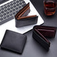 Men’s Short Trifold Wallet – Genuine First-Layer Cowhide Leather