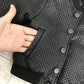 Baby Boy PU Leather Jacket – Round Neck, Stylish & Comfortable
