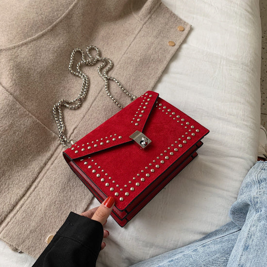 Leather Scrub Small Shoulder Messenger Bag – Stylish Women’s Flap Bag