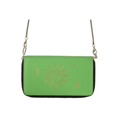 YIZISToRE PU Leather Women’s Crossbody Long Wallet – LINES Series