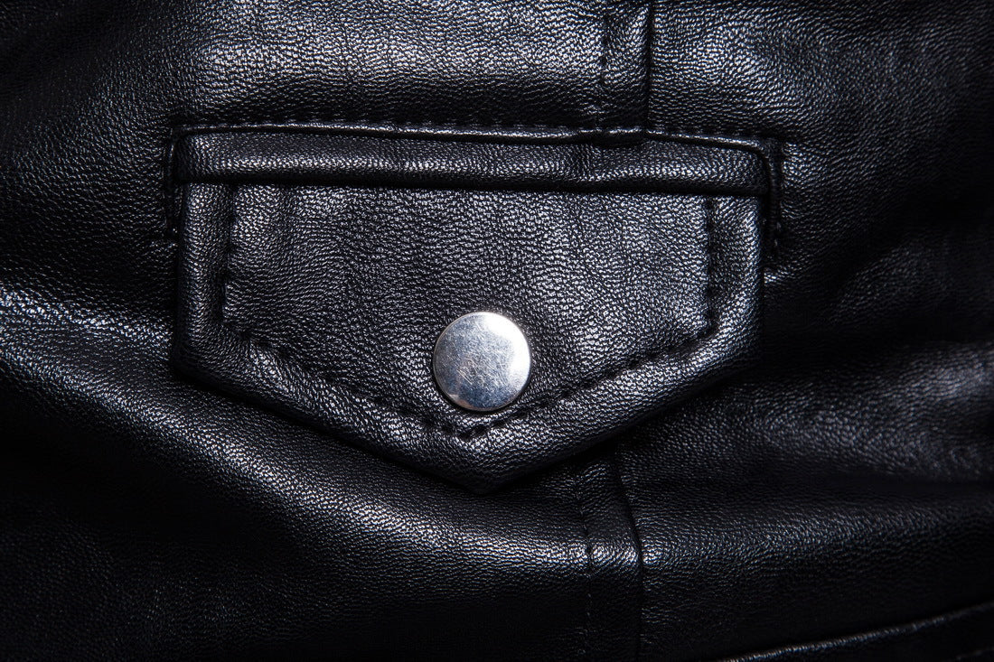 Men’s Sheepskin Leather Jacket – European & American Style