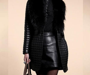 Cotton leather jacket