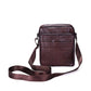 Leather embossed leather zipper bag