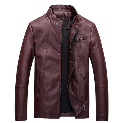 Men's leather PU leather jacket Special Gift for  Him