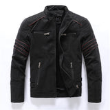Men's leather washed leather jacket