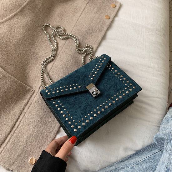 Leather Scrub Small Shoulder Messenger Bag – Stylish Women’s Flap Bag