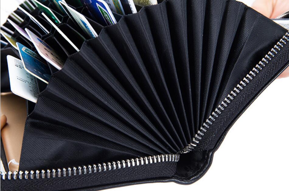 Baellerry RFID Men’s Wallet – Genuine Cow Leather Long Clutch