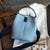 First-Layer Cowhide Leather Bucket Bag – Stylish & Functional Handbag
