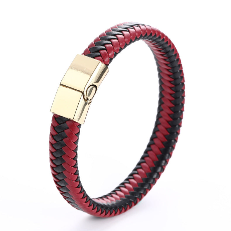 Men’s Genuine Leather Bracelet – Vintage Handmade Style