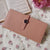 Luxury Genuine Leather Women’s Wallet – Lychee Pattern Long Hasp Coin Purse