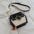 Matte leather shoulder bag