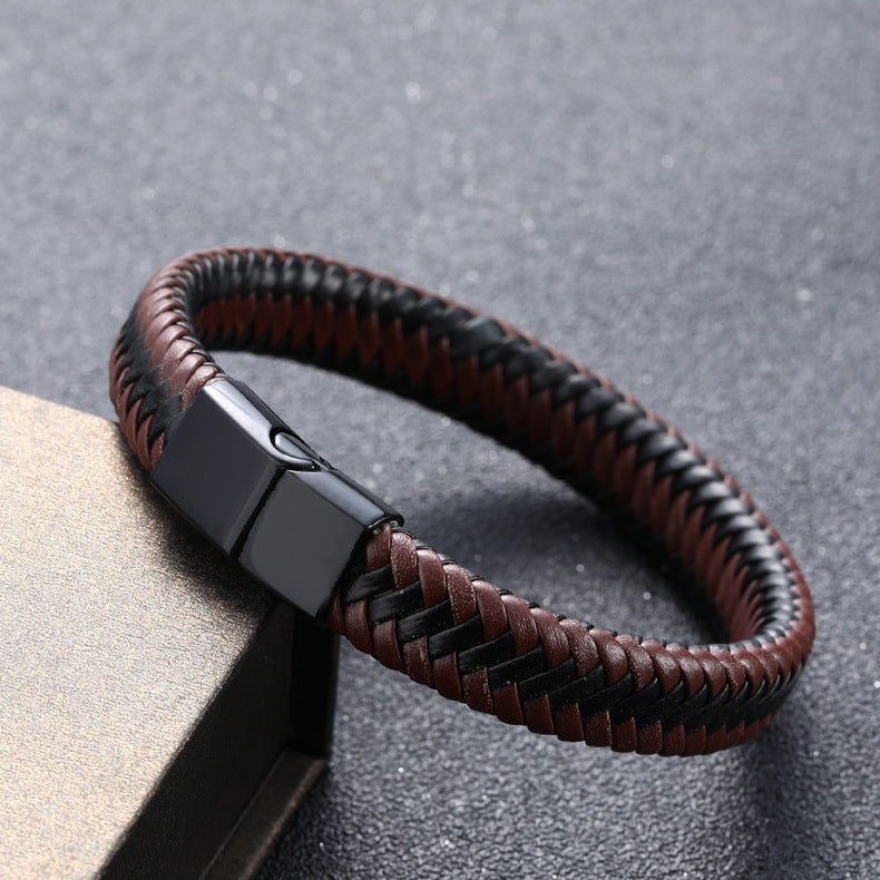 Men’s Genuine Leather Bracelet – Vintage Handmade Style