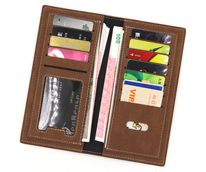 Men's Wallets Long Vertical Large Capacity