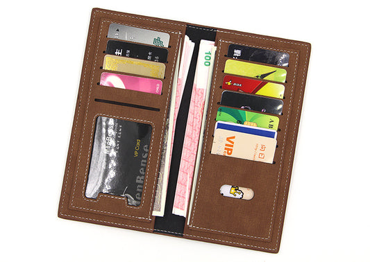 Men’s Long Vertical Wallets – Large Capacity & Business Style