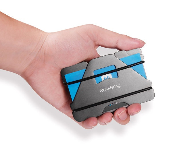 New-Bring Card Holder – Aviation Aluminum Alloy Short Wallet