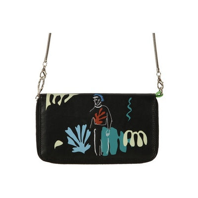 YIZISToRE PU Leather Women’s Crossbody Long Wallet – LINES Series