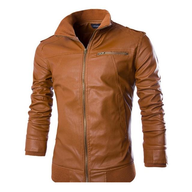 Men’s Motorcycle Jacket – Stylish Faux Leather with Polyester Lining