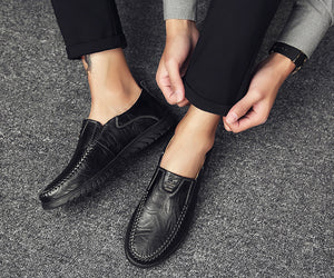 Casual Leather Shoes Korean Fashion Men's Leather Shoes