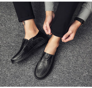 Casual Leather Shoes Korean Fashion Men's Leather Shoes