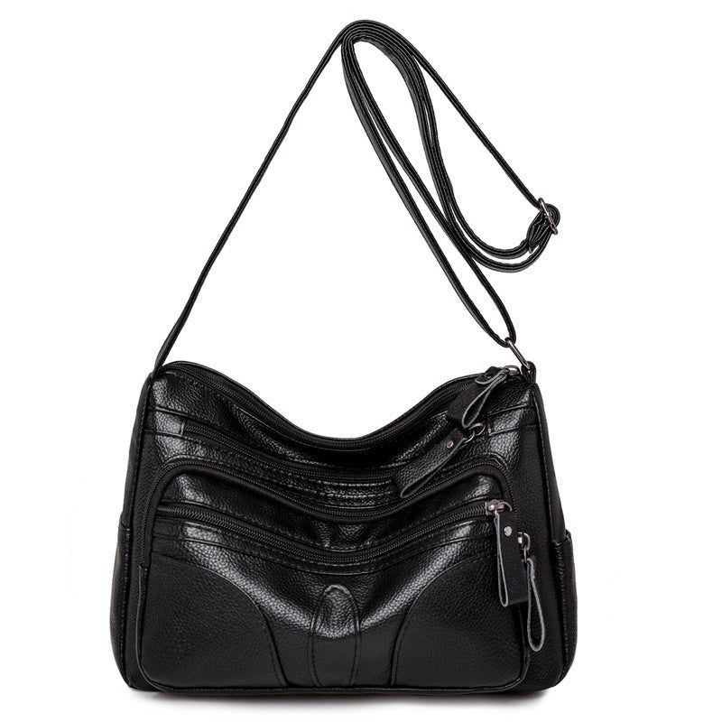 Large Capacity PU Leather Shoulder & Crossbody Bag – Trendy Tote Bag