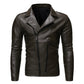 Men’s Motorcycle Pigskin Leather Jacket – Loose Fit, Bold & Durable