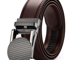 Adjustable Holeless Leather Belts