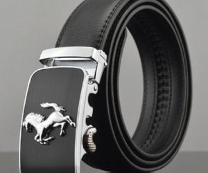 Men Automatic Buckle Leather Belts