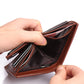 Men’s Short PU Leather Wallet – Compact Vertical Design