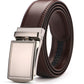 Adjustable Holeless Leather Belt – Sleek, Comfortable & Perfect Fit