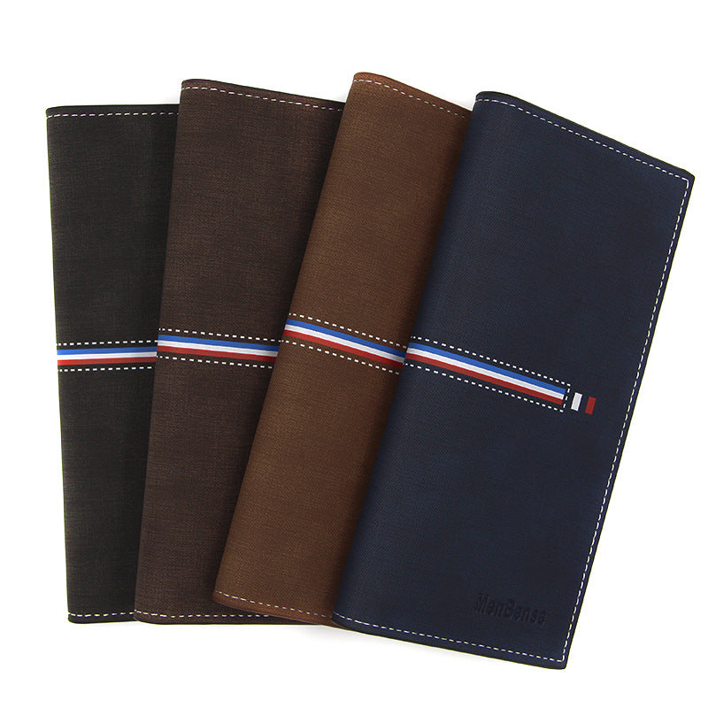 Men’s Long Vertical Wallets – Large Capacity & Business Style