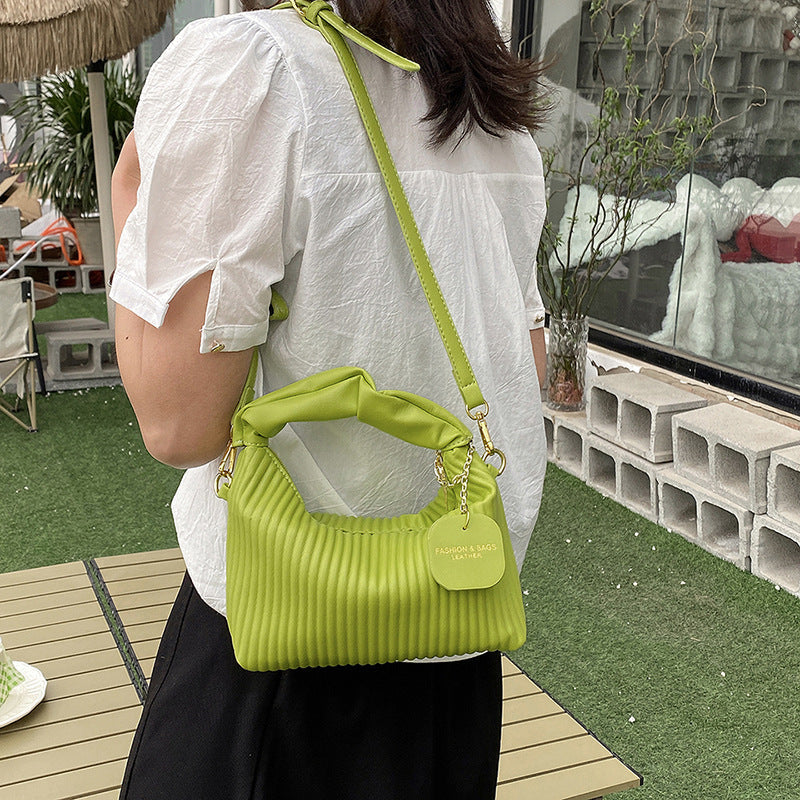 Women’s Fashion Crossbody Bag – Pleated Cloud Small Tote Bag