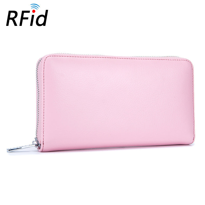 Baellerry RFID Men’s Wallet – Genuine Cow Leather Long Clutch