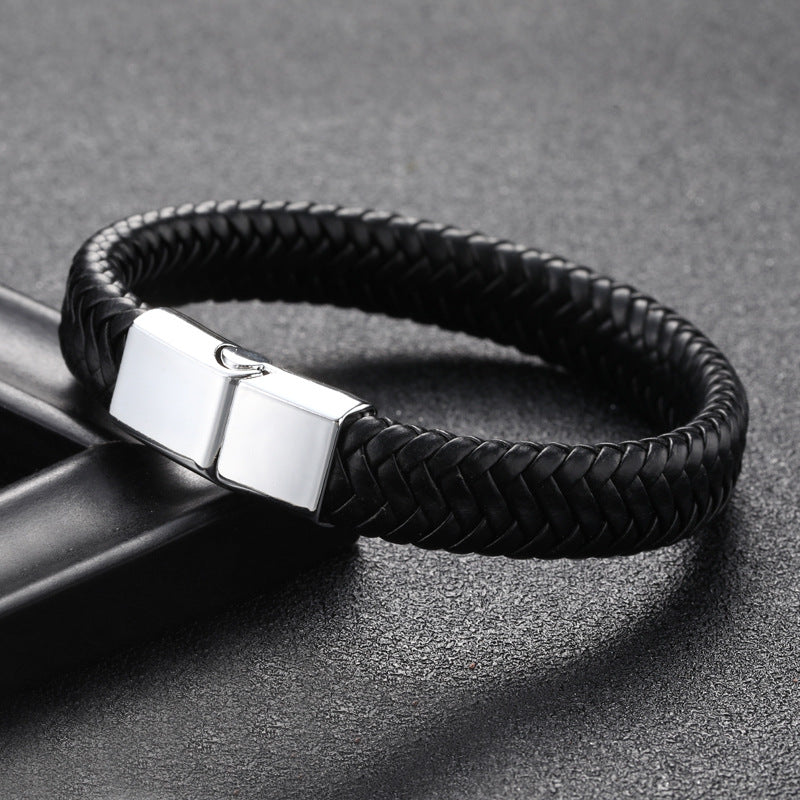 Men’s Genuine Leather Bracelet – Vintage Handmade Style