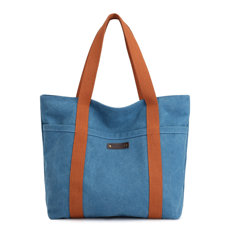 Casual Fashion Women’s Tote Bag – Retro Canvas Shoulder Bag