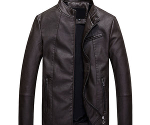 Men's leather PU leather jacket Special Gift for  Him