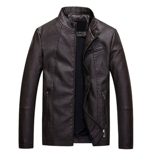 Men's leather PU leather jacket Special Gift for  Him