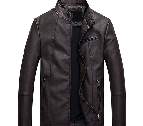 Men's leather PU leather jacket Special Gift for  Him