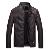 Men's leather PU leather jacket Special Gift for  Him