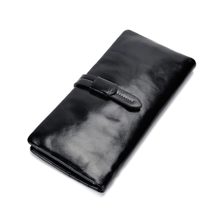 Women’s Leather Wallet – 2-Fold Design with Car Stitching