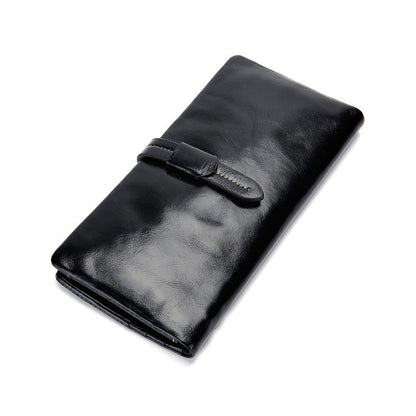 Women’s Leather Wallet – 2-Fold Design with Car Stitching
